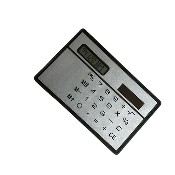 Pocket Sized 8 Digit Solar Calculator Thin Design Lightweight Durability ABS For Business Daily Use
