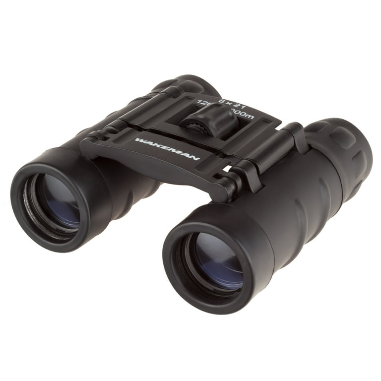 Pocket Sized Binoculars Compact Folding Field Glasses with 8X Zoom and 1000 Yard Viewing Range for Hunting or Watching Wildlife by Wakeman Outdoors