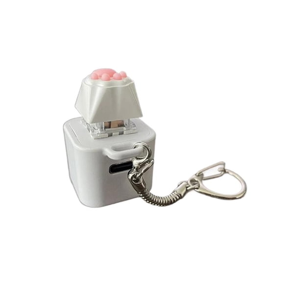 Transportable Electronic Puss Grip Button Noise Maker Keychain Ease Device