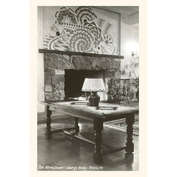Pocket Sized - Found Image Press Journals: The Vintage Journal Ahwahnee Lodge Interior, Yosemite (Paperback)