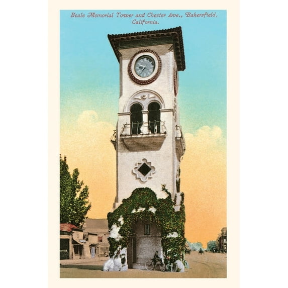 Pocket Sized - Found Image Press Journals: The Vintage Journal Beale Memorial Tower, Bakersfield, California (Paperback)