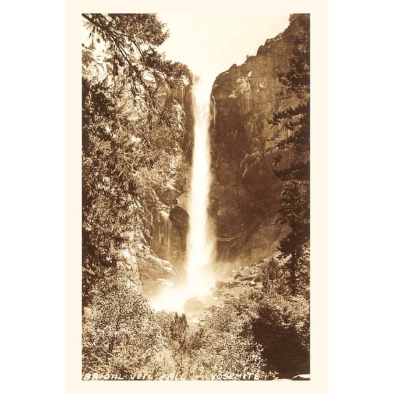Pocket Sized - Found Image Press Journals: The Vintage Journal Bridal Veil Falls, Yosemite (Paperback)