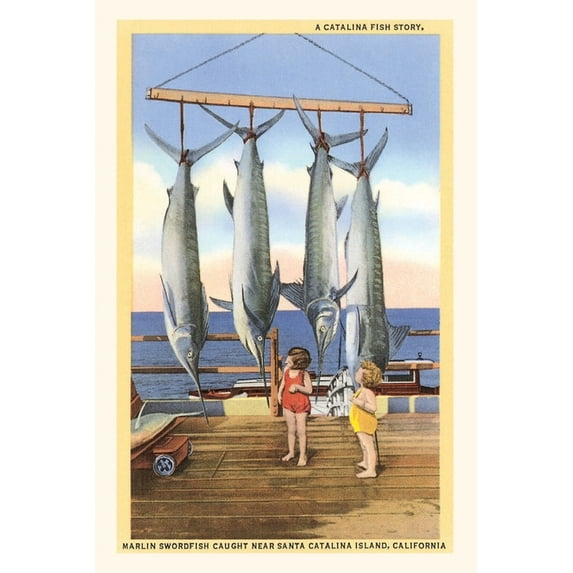Pocket Sized - Found Image Press Journals: The Vintage Journal Hanging Swordfish, Santa Catalina (Paperback)