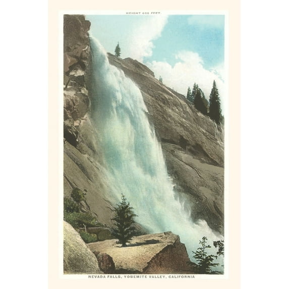 Pocket Sized - Found Image Press Journals: The Vintage Journal Nevada Falls, Yosemite, California (Paperback)