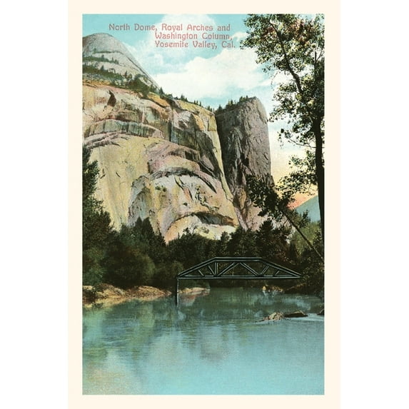 Pocket Sized - Found Image Press Journals: The Vintage Journal North Dome, Royal Arches, Yosemite, California (Paperback)