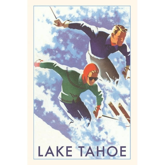 Pocket Sized - Found Image Press Journals: The Vintage Journal Skiers, Lake Tahoe (Paperback)