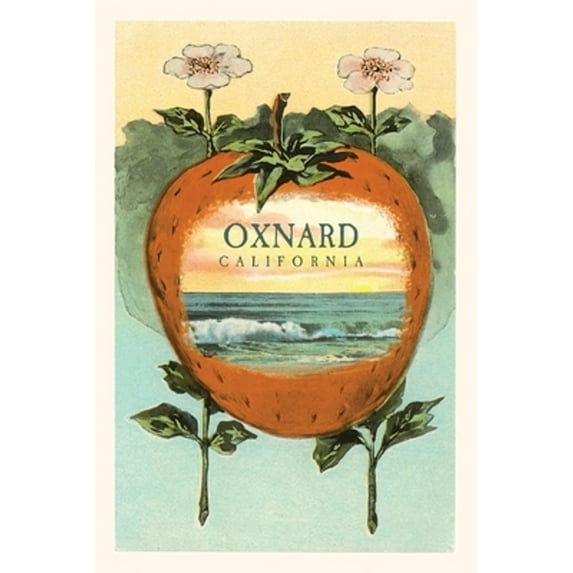 Pocket Sized - Found Image Press Journals: The Vintage Journal Strawberry with Ocean Scene Inside, Oxnard, California (Paperback)