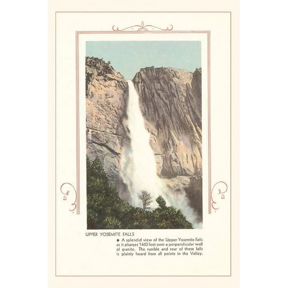 Pocket Sized - Found Image Press Journals: The Vintage Journal Upper Yosemite Falls (Paperback)