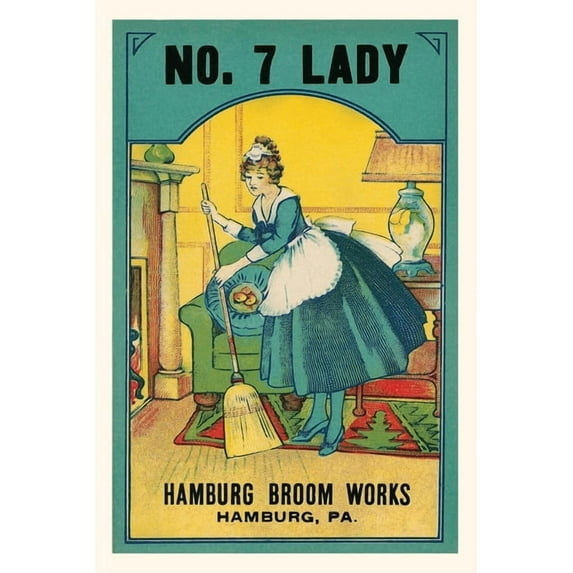 Pocket Sized - Found Image Press Journals: Vintage Journal Ad for Hamburg Broom Works (Paperback)