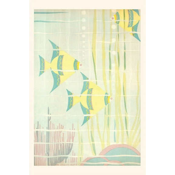 Pocket Sized - Found Image Press Journals: Vintage Journal Angel Fish in Coral (Paperback)