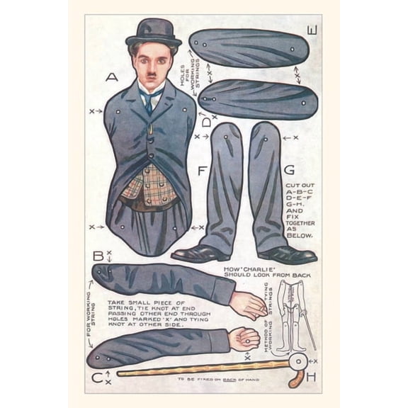 Pocket Sized - Found Image Press Journals: Vintage Journal Charlie Chaplin Doll (Paperback)