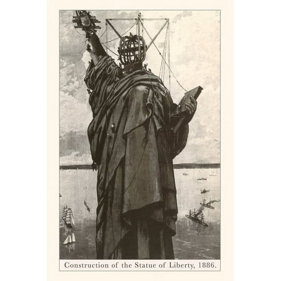 Pocket Sized - Found Image Press Journals: Vintage Journal Construction of the Statue of Liberty (Paperback)