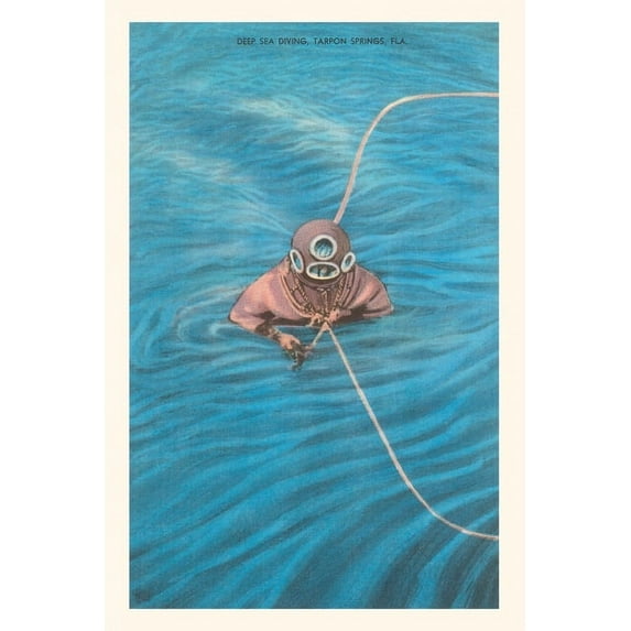 Pocket Sized - Found Image Press Journals: Vintage Journal Deep-Sea Diver, Tarpon Springs, Florida (Paperback)