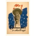thumbnail image 1 of Pocket Sized - Found Image Press Journals: Vintage Journal Democracy, A Challenge, Liberty Torch (Paperback), 1 of 1