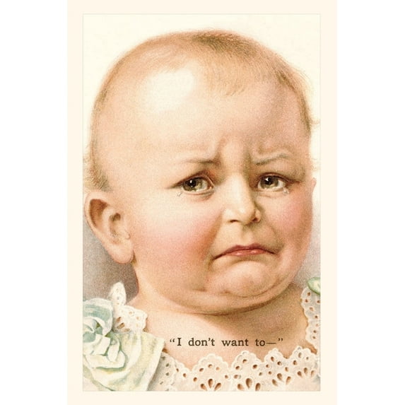 Pocket Sized - Found Image Press Journals: Vintage Journal Disgruntled Baby (Paperback)