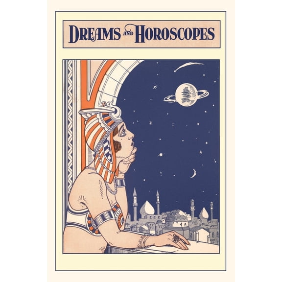 Pocket Sized - Found Image Press Journals: Vintage Journal Dreams and Horoscopes, Mooning Harem Girl (Paperback)