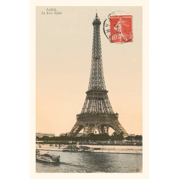 Pocket Sized - Found Image Press Journals: Vintage Journal Eiffel Tower (Paperback)
