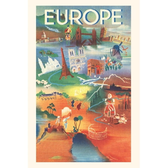 Pocket Sized - Found Image Press Journals: Vintage Journal Europe, Scenes of the Continent (Paperback)