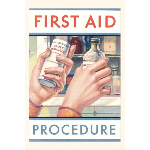 Pocket Sized - Found Image Press Journals: Vintage Journal First Aid Procedure (Paperback)