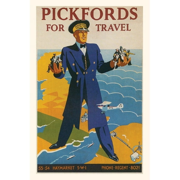 Pocket Sized - Found Image Press Journals: Vintage Journal Giant Straddling English Channel (Paperback)