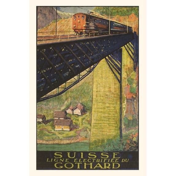 Pocket Sized - Found Image Press Journals: Vintage Journal Gotthard Trail Trestle (Paperback)