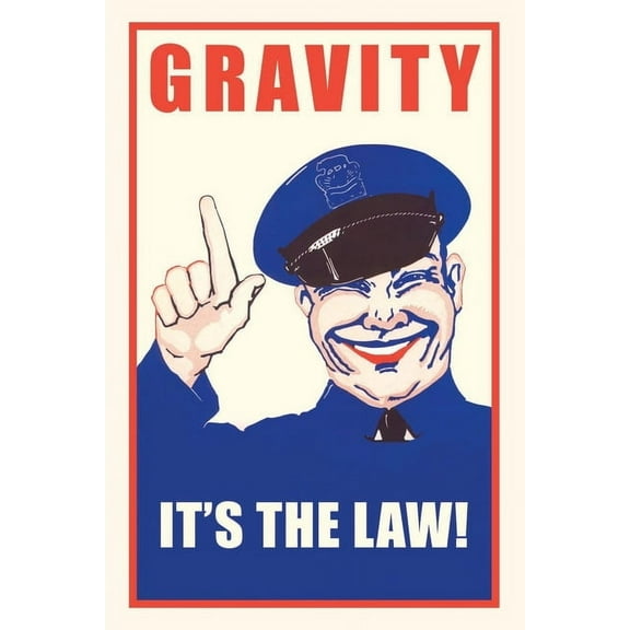Pocket Sized - Found Image Press Journals: Vintage Journal Gravity, It's the Law (Paperback)