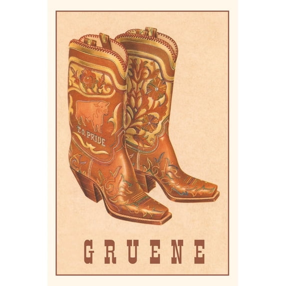 Pocket Sized - Found Image Press Journals: Vintage Journal Guene, Cowboy Boots (Paperback)