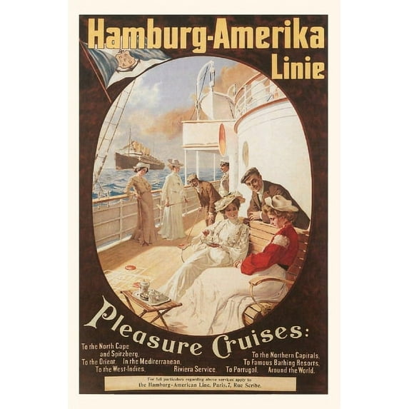 Pocket Sized - Found Image Press Journals: Vintage Journal Hamburg America Line, Cruises (Paperback)
