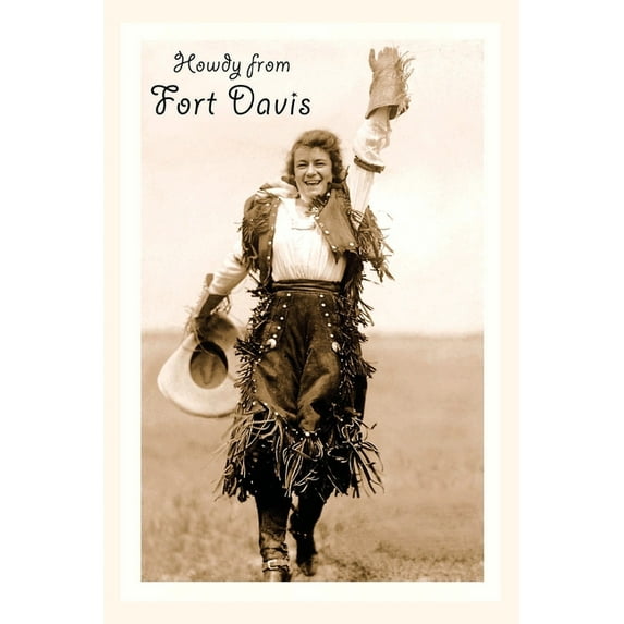 Pocket Sized - Found Image Press Journals: Vintage Journal Howdy from Fort Davis, Texas (Paperback)