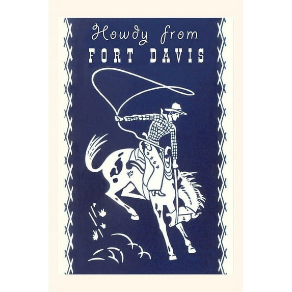 Pocket Sized - Found Image Press Journals: Vintage Journal Howdy from Fort Davis, Texas (Paperback)