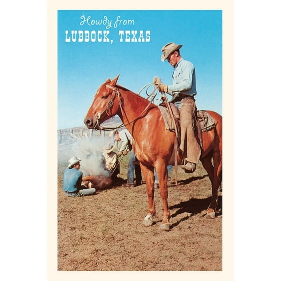 Pocket Sized - Found Image Press Journals: Vintage Journal Howdy from Lubbock, Branding (Paperback)