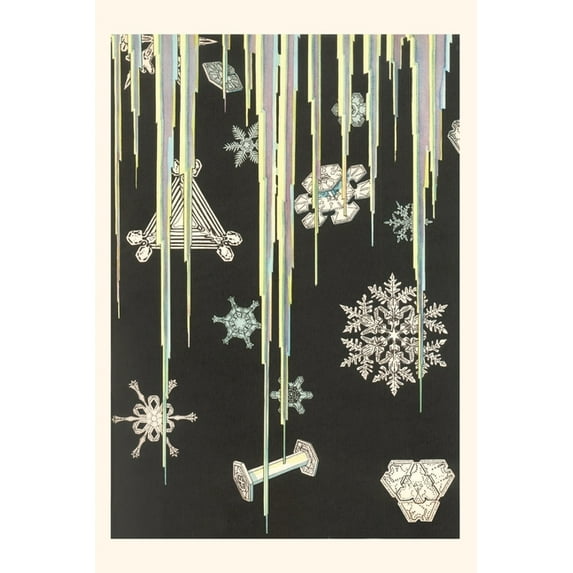 Pocket Sized - Found Image Press Journals: Vintage Journal Icicles and Snowflakes (Paperback)