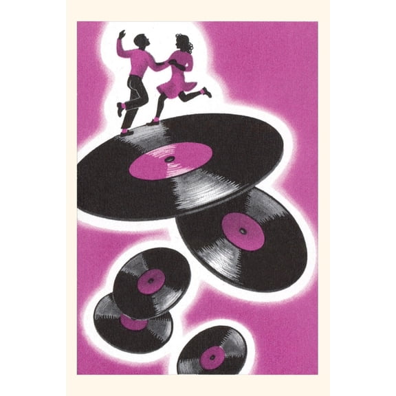 Pocket Sized - Found Image Press Journals: Vintage Journal Jitterbuggers and LPs, Purple (Paperback)