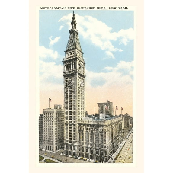 Pocket Sized - Found Image Press Journals: Vintage Journal Metropolitan Life Insurance Building, New York City (Paperback)
