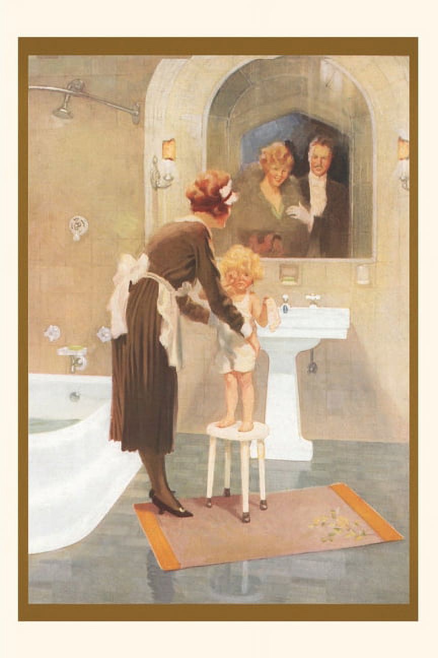 Pocket Sized - Found Image Press Journals: Vintage Journal Nanny Bathing Child (Paperback)