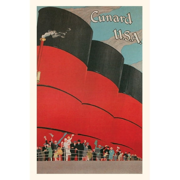 Pocket Sized - Found Image Press Journals: Vintage Journal Ocean Liner Funnels, Cunard (Paperback)