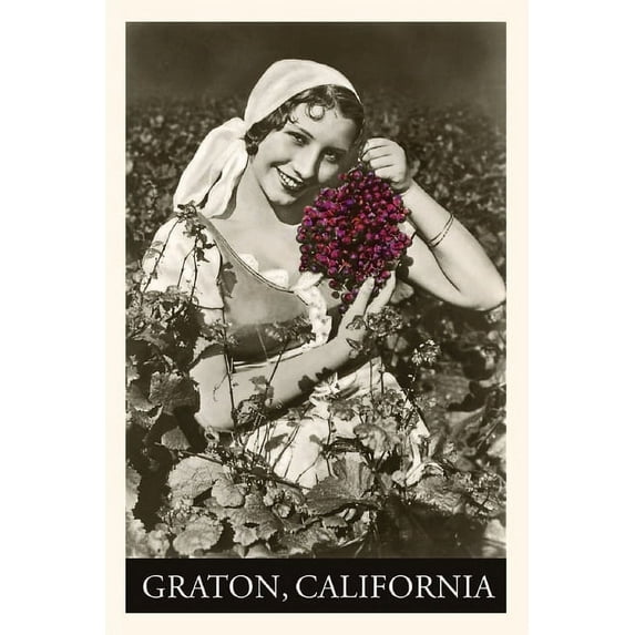 Pocket Sized - Found Image Press Journals: Vintage Journal Peasant Woman with Grapes (Paperback)