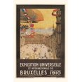 thumbnail image 1 of Pocket Sized - Found Image Press Journals: Vintage Journal Poster for 1910 Brussells Exhibition (Paperback), 1 of 1