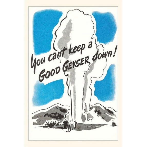 Pocket Sized - Found Image Press Journals: Vintage Journal Poster for Yellowstone Park (Paperback)