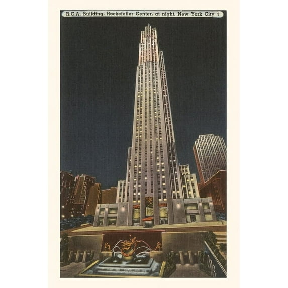 Pocket Sized - Found Image Press Journals: Vintage Journal RCA Building, Rockefeller Center, New York City (Paperback)