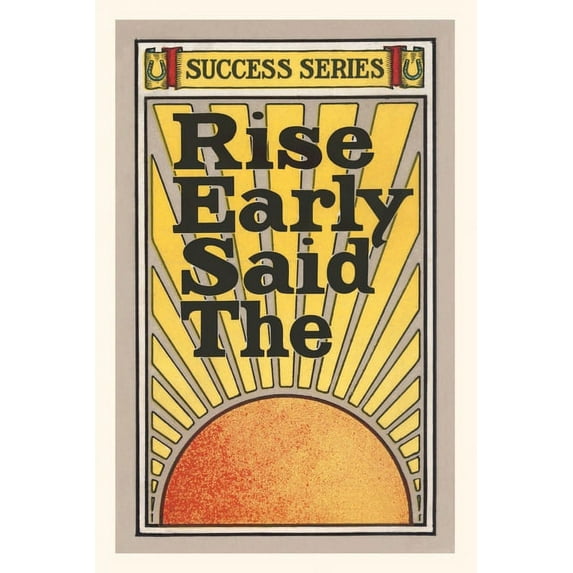 Pocket Sized - Found Image Press Journals: Vintage Journal Rise Early (Paperback)