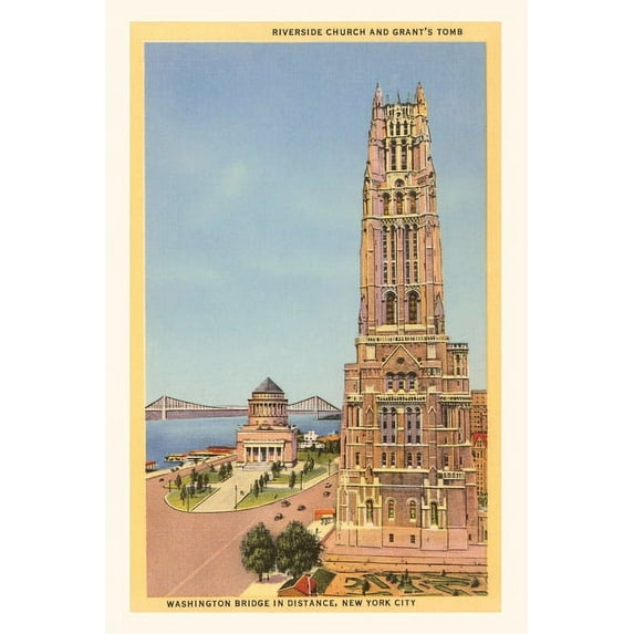 Pocket Sized - Found Image Press Journal Vintage Journal Riverside Church, Grant's Tomb, New York City, (Paperback)