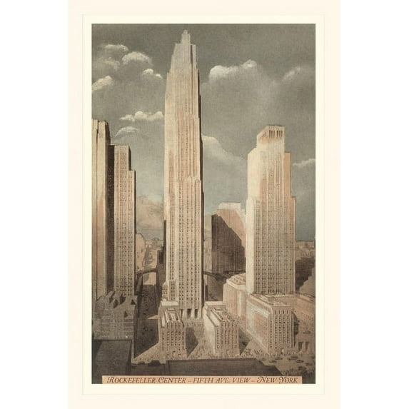 Pocket Sized - Found Image Press Journals: Vintage Journal Rockefeller Center, New York City (Paperback)