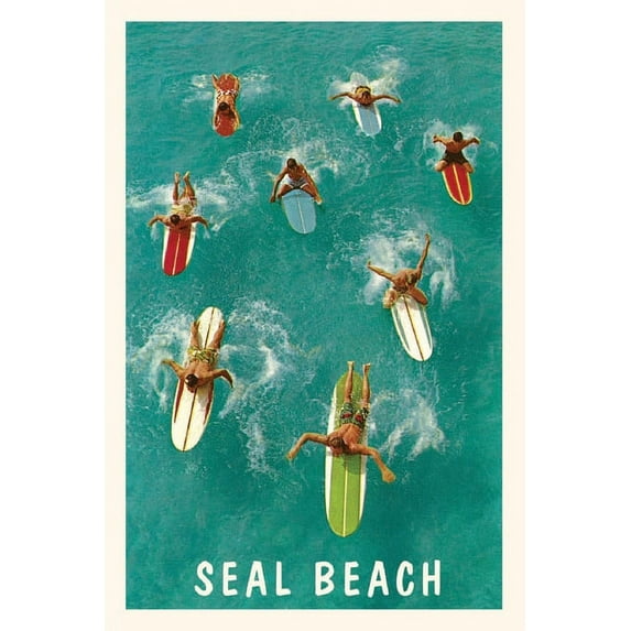 Pocket Sized - Found Image Press Journals: Vintage Journal Seal Beach Surfers (Paperback)