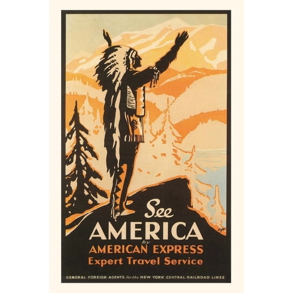 Pocket Sized - Found Image Press Journals: Vintage Journal See America Travel Poster (Paperback)