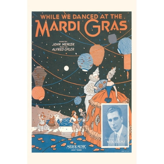 Pocket Sized - Found Image Press Journals: Vintage Journal Sheet Music for While We Danced at the Mardi Gras (Paperback)