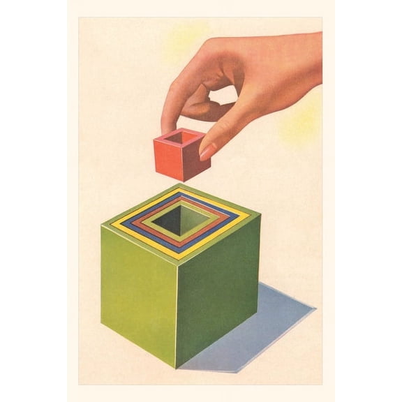 Pocket Sized - Found Image Press Journals: Vintage Journal Square Peg in Square Hole (Paperback)