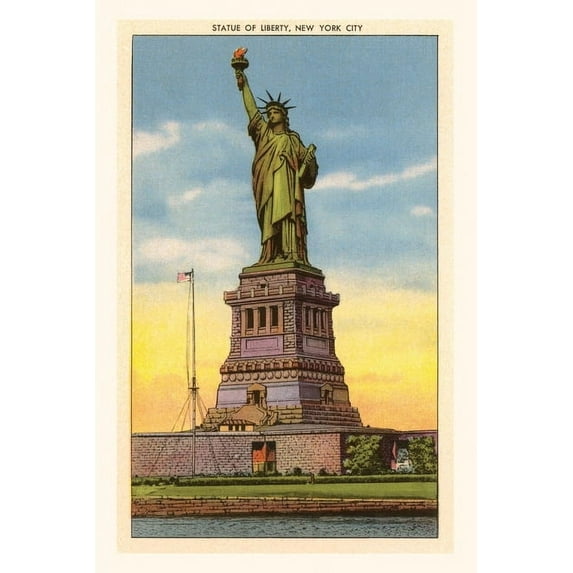 Pocket Sized - Found Image Press Journals: Vintage Journal Statue of Liberty, New York City (Paperback)