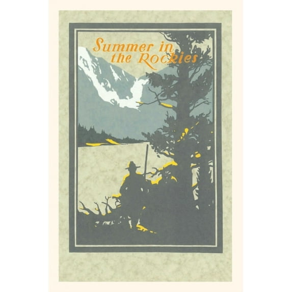 Pocket Sized - Found Image Press Journals: Vintage Journal Summer in the Rockies, Mountie and Pine (Paperback)
