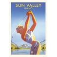 thumbnail image 1 of Pocket Sized - Found Image Press Journals: Vintage Journal Sun Valley, Golfer Travel Poster (Paperback), 1 of 1